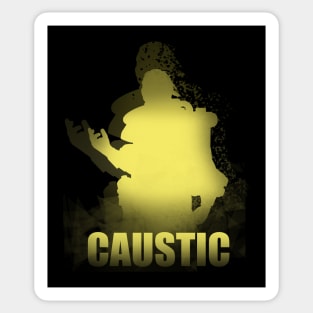 caustic minimal Sticker